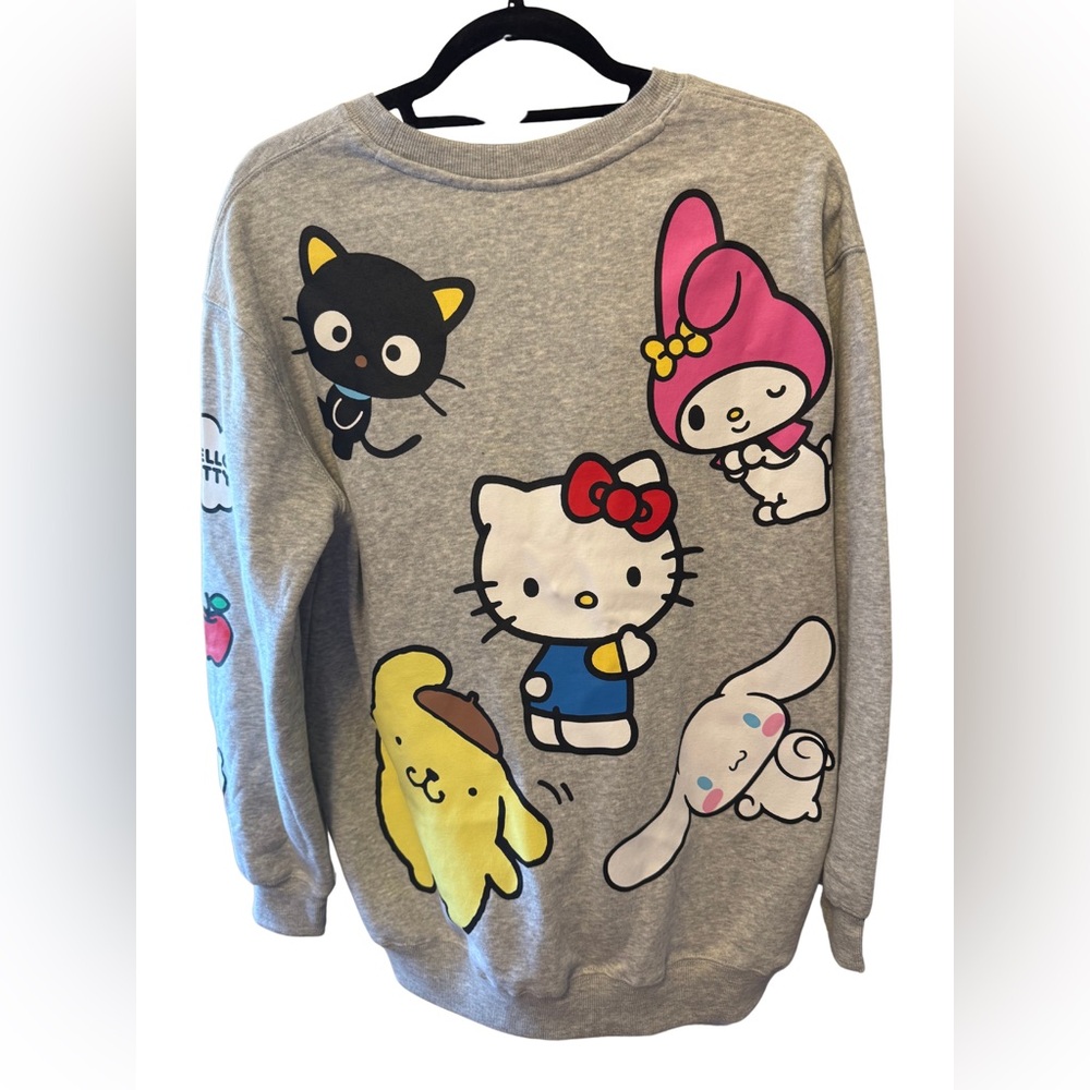 NWOT Hello Kitty and Friends Gray Adult Sweatshirt - Picture 2 of 3